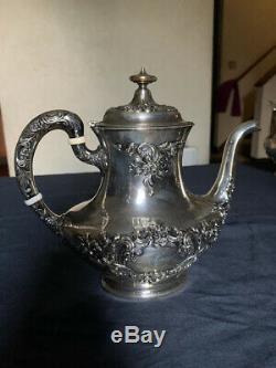 Antique Gorham Argent Sterling Tea Set 7 Pièces