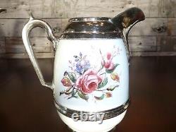 Antique Graniteware Enamel & Pewter Tea/cafee Set Manning & Bowman