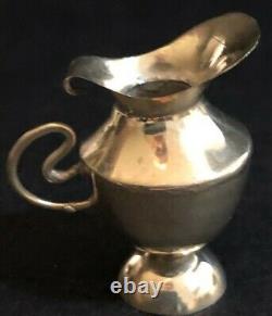 Antique Mini Sterling Silver 6 Pcs Tea/coffee Set Avec Plateau