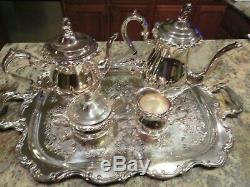 Antique Newport Gorham Silver Plate Café / Thé Service Set 5 Pièces