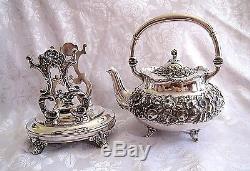 Antique Reed & Barton 1890 Sterling Silver Tea Coffee Set 6 Pc Rhett Famille Rare