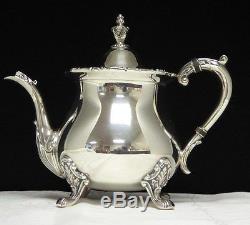Antique Silver Plate Matching 5 Piece Tea Set De Poole Silver Co. 1898 Exc Cond