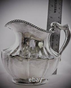 Antique Sterling Silver Tea Coffee Set 3pc Pot Sugar Bowl Creamer 696 Grammes