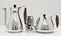 Anton Michelsen Danois Sterling Silver Mid-century Modern Tea & Coffee Pot Set
