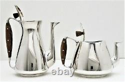 Anton Michelsen Danois Sterling Silver Mid-century Modern Tea & Coffee Pot Set