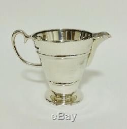 Argent Antique Solide Sterling Bachelors À Thé Teapot Lait Sucre Jug Bowl 1908