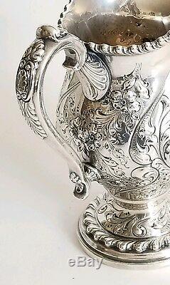 Argent Fin Sterling Antique F. Whiting & Co. Thé / Café Set Chased Main