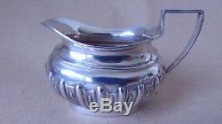Belle Edwardian Sterling Silver 3 Piece Tea Set 1902