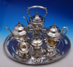 Cendrillon Par Gorham Sterling Silver Tea Set 7pc Avec Plateau Silverplate (#4719)