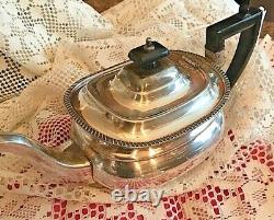 Cheltenham Tea Set Tea & Cafe Pot Sucre & Creamer Plaque D'argent Sheffield