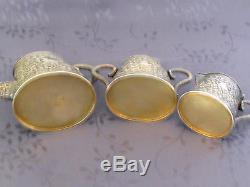 Chinois Export Silver Tea Set Indien Sterling Argent Massif Service A La Chine