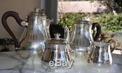 Christofle Argent Vente 85% De Rabais 5500 $ 4pc Albi / Bagatelle Coffee / Tea Set France