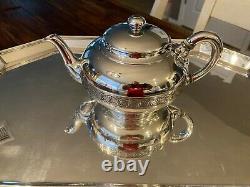Complète 6pc Ca. 1868-1873 Tiffany & Co Persian Style Sterling Silver Coffee Tea Set