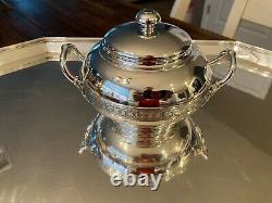 Complète 6pc Ca. 1868-1873 Tiffany & Co Persian Style Sterling Silver Coffee Tea Set
