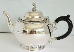 Edouardian Silverplate Tea Set Oneida Silversmiths Théière, Lait Jug & Sugar Bowl