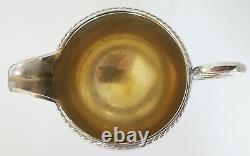 Edouardian Silverplate Tea Set Oneida Silversmiths Théière, Lait Jug & Sugar Bowl