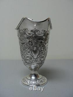 Élaborer Antique Silver Plate Repousse 3-piece Set Tea, C. 1900