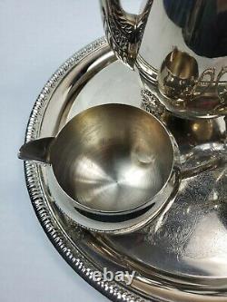 Ensemble De 4 Tea Set International Silver Company Silver Plated Vintage