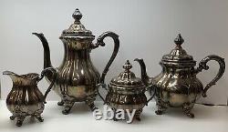 Ensemble De Thé Argent Sterling Antique 1766 Grams Jb & Sm Knowles