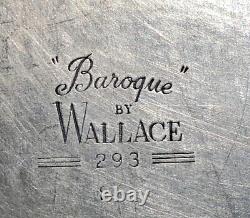 Ensemble De Thé Baroque Wallace Argent Plateau Plus Ancien Argent Plat, Café, Thé, Crème