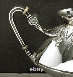 Ensemble De Thé Gorham Sterling 1869 Egyptian