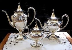 Ensemble De Théière En Argent Sterling À Collectionner, 5 Pièces