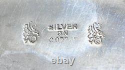 Ensemble de 6 pièces en argent sur cuivre avec plateau à thé de THEODORE B. STARR - Magnifique! TBE