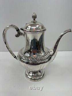 Ensemble de thé Kingsbury Silver Company 5 pièces 5901 5905 2 théières Crémier Sucre