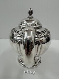 Ensemble de thé Kingsbury Silver Company 5 pièces 5901 5905 2 théières Crémier Sucre