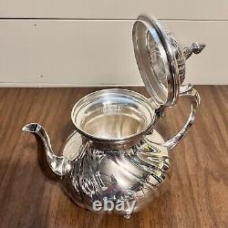 Ensemble de thé/café en argent WMF Allemagne, collection de 5 pièces, élégant, antique, rare