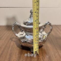 Ensemble de thé/café en argent WMF Allemagne, collection de 5 pièces, élégant, antique, rare