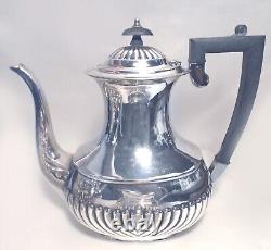 Ensemble de thé/café en argent plaqué Sheffield 3 pièces classique ANTIQUE CHELIENHAM Creamer