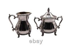 Ensemble de thé en argent argenté Oneida Silver Wilcox Webster Countess de 4 pièces