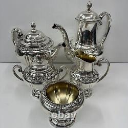 Ensemble de thé en argent de la compagnie Kingsbury, 5 pièces, 5901 5905 2 pots à crème sucre