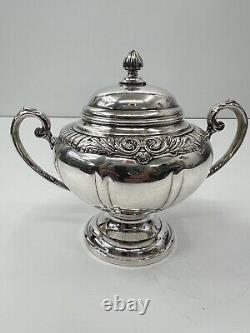 Ensemble de thé en argent de la compagnie Kingsbury, 5 pièces, 5901 5905 2 pots à crème sucre