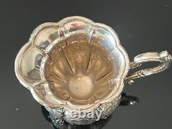 Ensemble de thé en argent plaqué Sheffield de 6 pièces de style antique