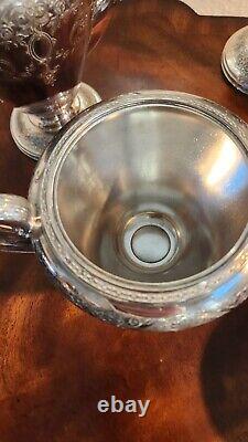 Ensemble de thé et café Vintage Wilcox International Silver Paisley en argent plaqué 7032