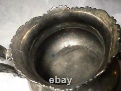 Ensemble de thé et café en argent plaqué Vintage Poole Silver Co 931 orné 5 pièces