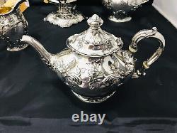 Ensemble de thé et café en argent sterling GORHAM CHANTILLY GRAND 6 pièces 1906/07