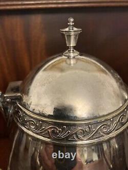 Ensemble de thé et de café en argent soldé de 5 pièces de la Gorham Mfg. Co. 040 A antique