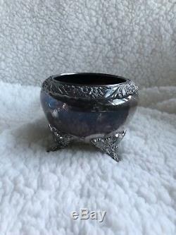 Entiers 1847 Rogers Brothers Argent Heritage Thé / Café Set Floral Footed