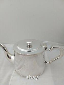 Exceptionnel Original Art Deco Hotelware Tea Set Fab Qualité Plaque D'argent Lourd