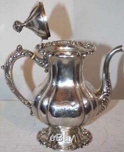 Exquisite Antique 1901 Victorian Sterling Argent Tea Set 55.845 Toz Pas De Ferraille
