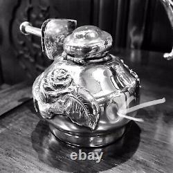 Ferner Antique 4 Pièce Sterling Silver Tea Set 1475 Grammes