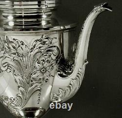 Frank Whiting Ensemble De Thé Sterling C1940 Hand Chased
