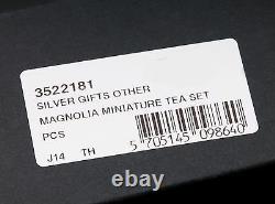 Georg Jensen Blossom Miniature Sterling Silver Tea Set. Concevoir Gj Lui-même. Royaume