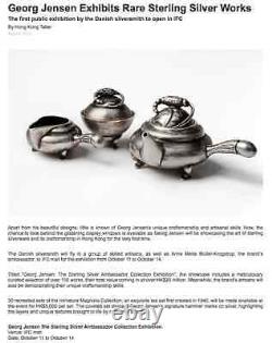 Georg Jensen Blossom Miniature Sterling Silver Tea Set. Concevoir Gj Lui-même. Royaume