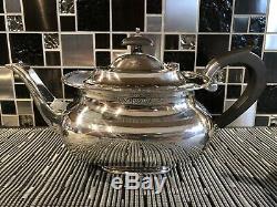 Géorgie English Poinçonnés Argent Tea Set Inc Teapot Pas De Réserve 905 Grams