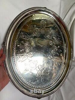 Gorham Medallion Sterling Coin Silver 3 Piece Tea Set, Vers 1863-67