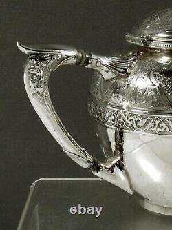 Gorham Sterling Tea Set 1872 Motif Persan